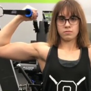 Teen muscle girl Fitness girl Delaney